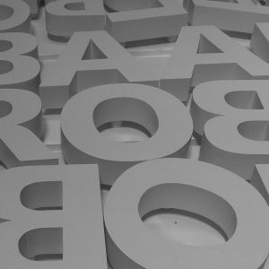 Letras relieva Diper 3
