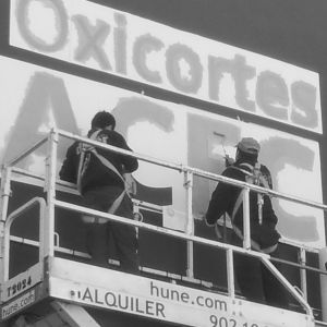 Oxicorte Letras pintadas Diper