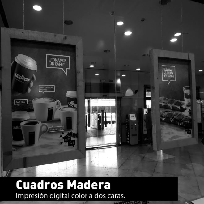 Cuadros madera impresión 2 caras